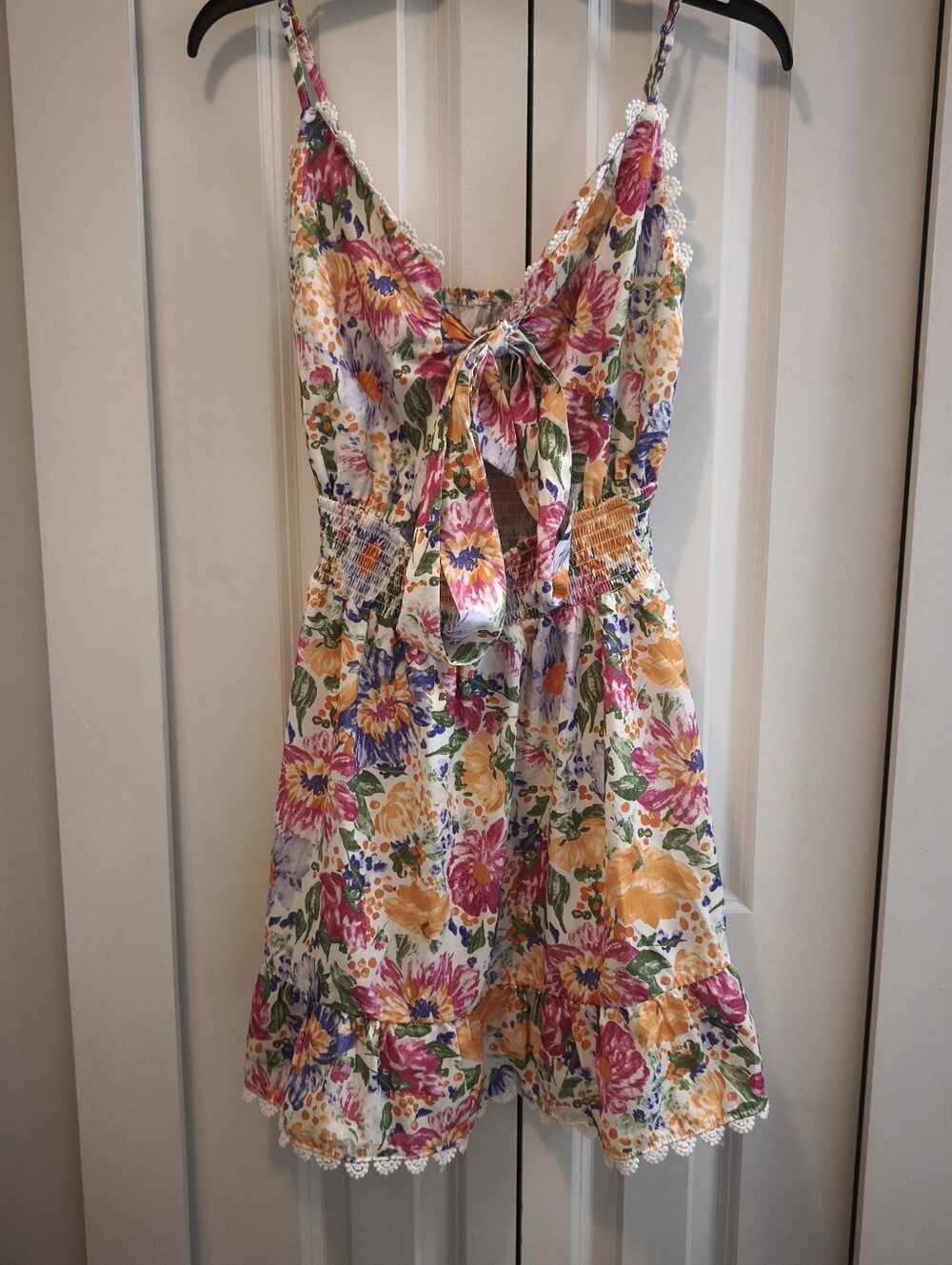 Sun Imperial Womens Floral Tie-Back Sundress - Picture 4 of 9